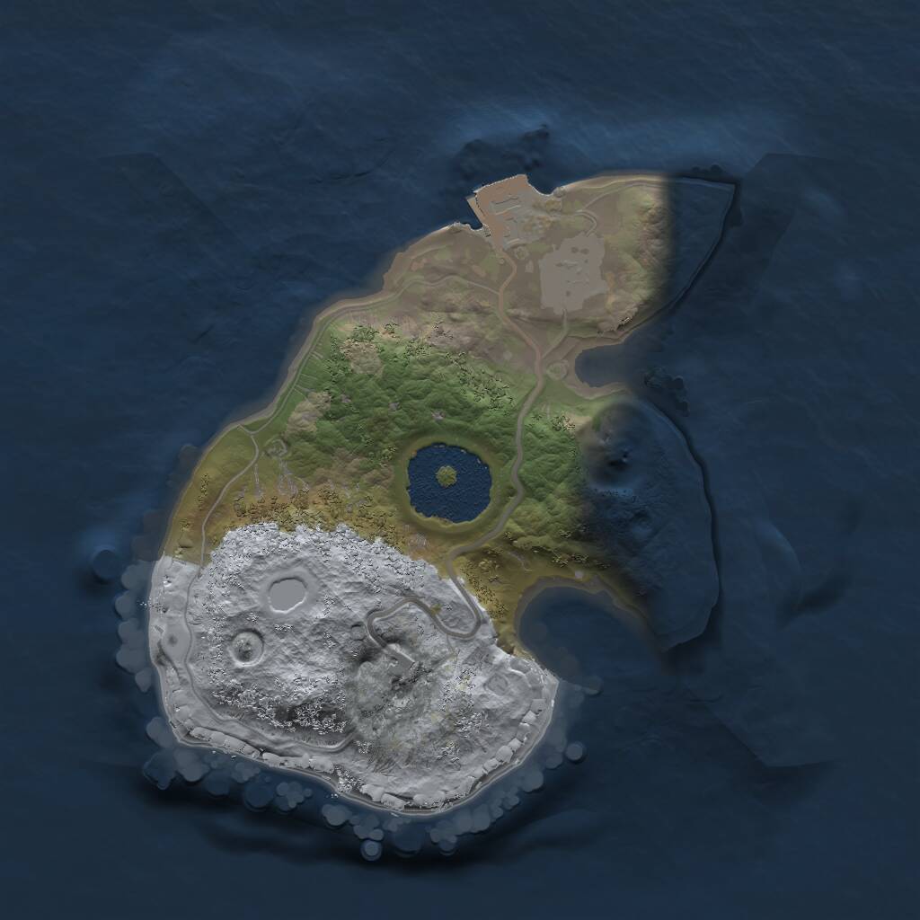 Rust Map: Procedural Map, Size: 1688, Seed: 2147483647, 1 Monuments