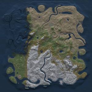 Thumbnail Rust Map: Procedural Map, Size: 5100, Seed: 1523717576, 16 Monuments