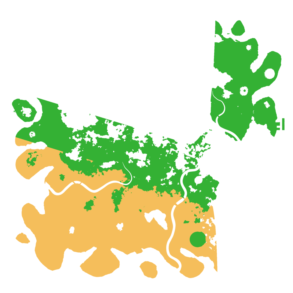 Biome Rust Map: Procedural Map, Size: 5000, Seed: 43561
