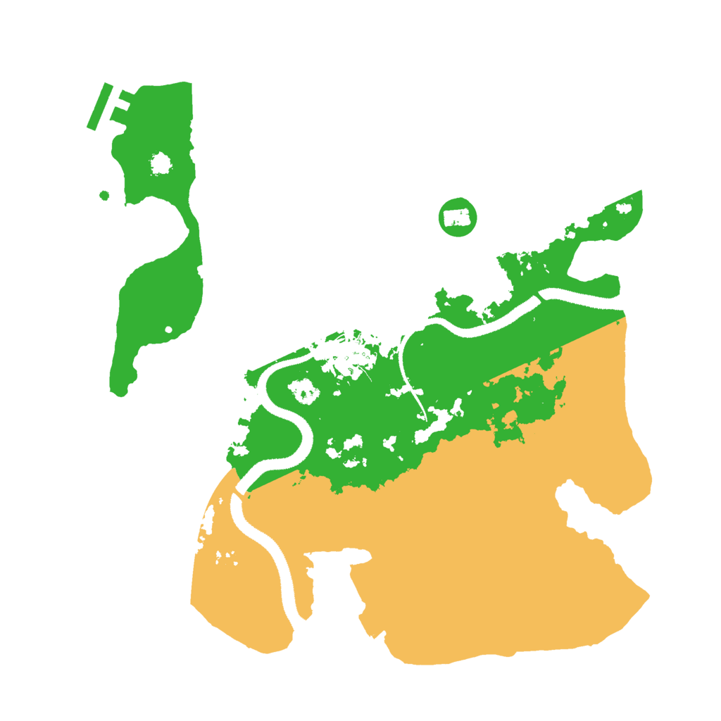 Biome Rust Map: Procedural Map, Size: 3000, Seed: 46198