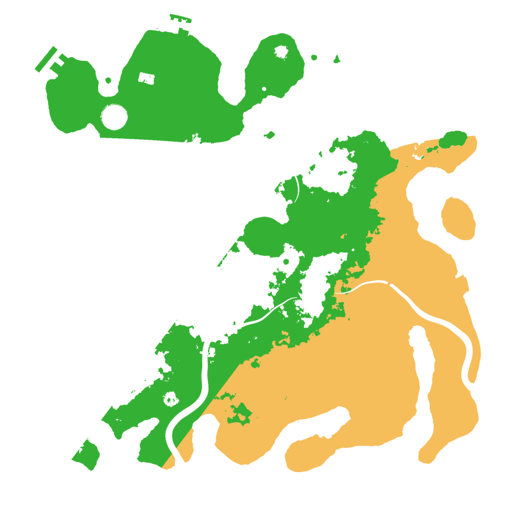 Biome Rust Map: Procedural Map, Size: 3500, Seed: 829670000