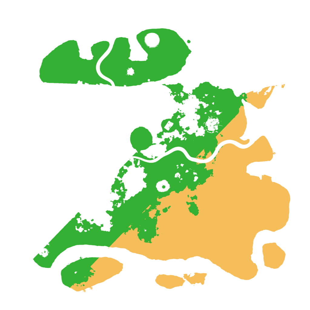 Biome Rust Map: Procedural Map, Size: 3700, Seed: 596074204