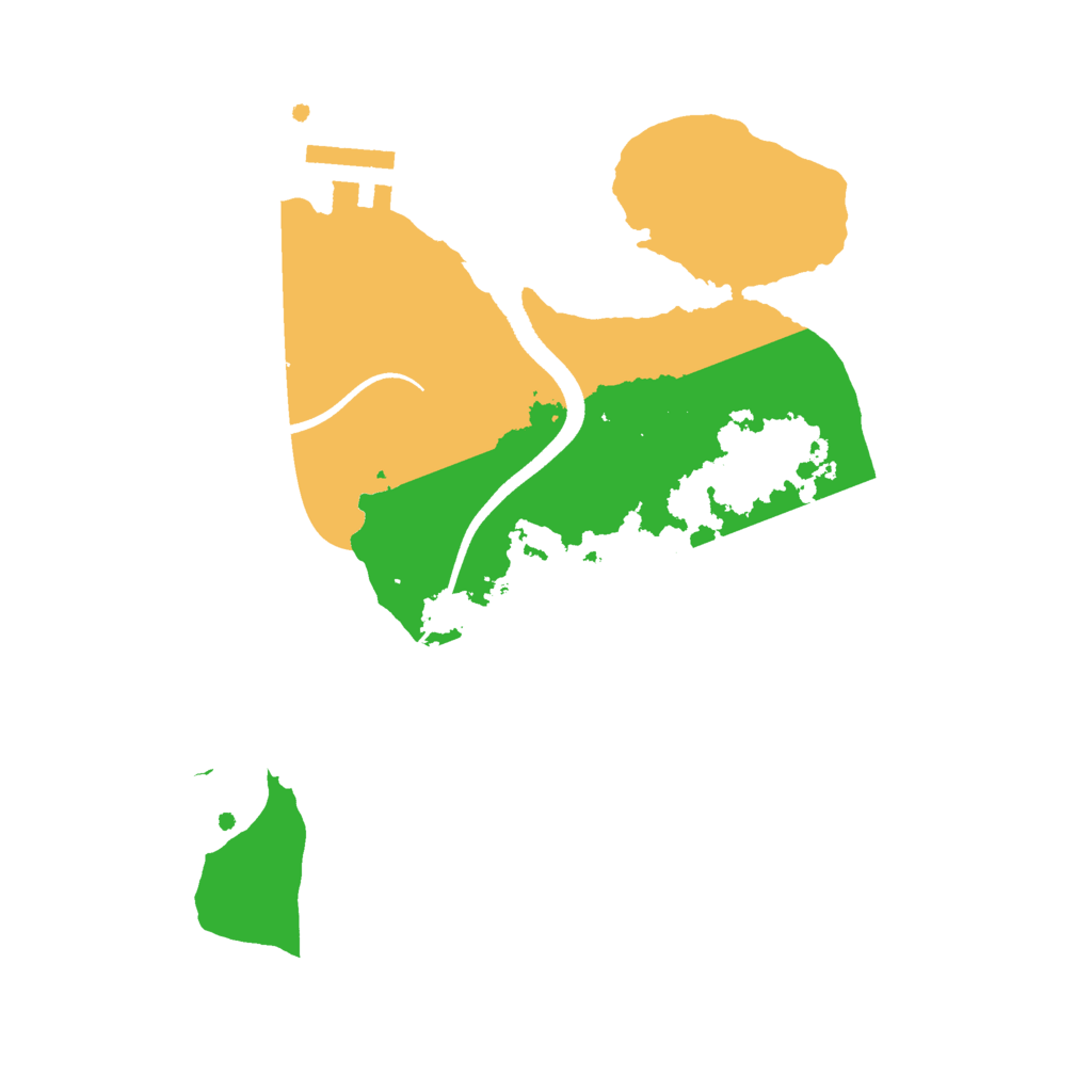 Biome Rust Map: Procedural Map, Size: 2500, Seed: 4899