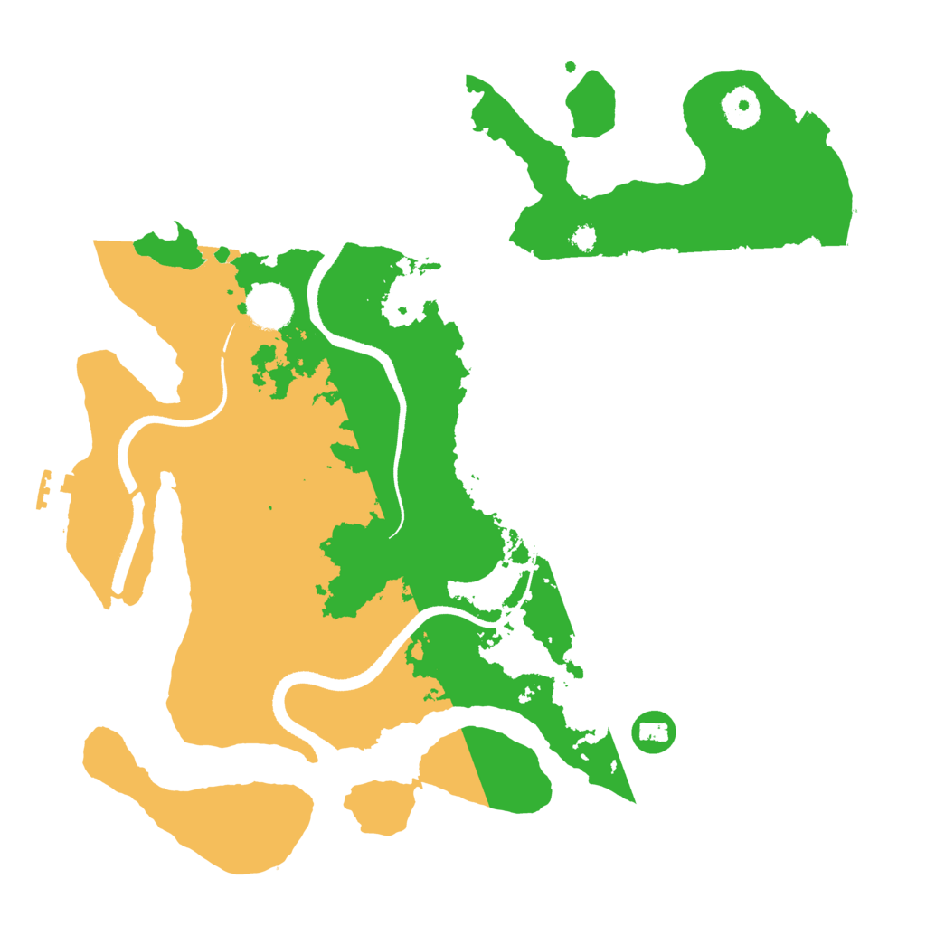 Biome Rust Map: Procedural Map, Size: 3500, Seed: 65052682