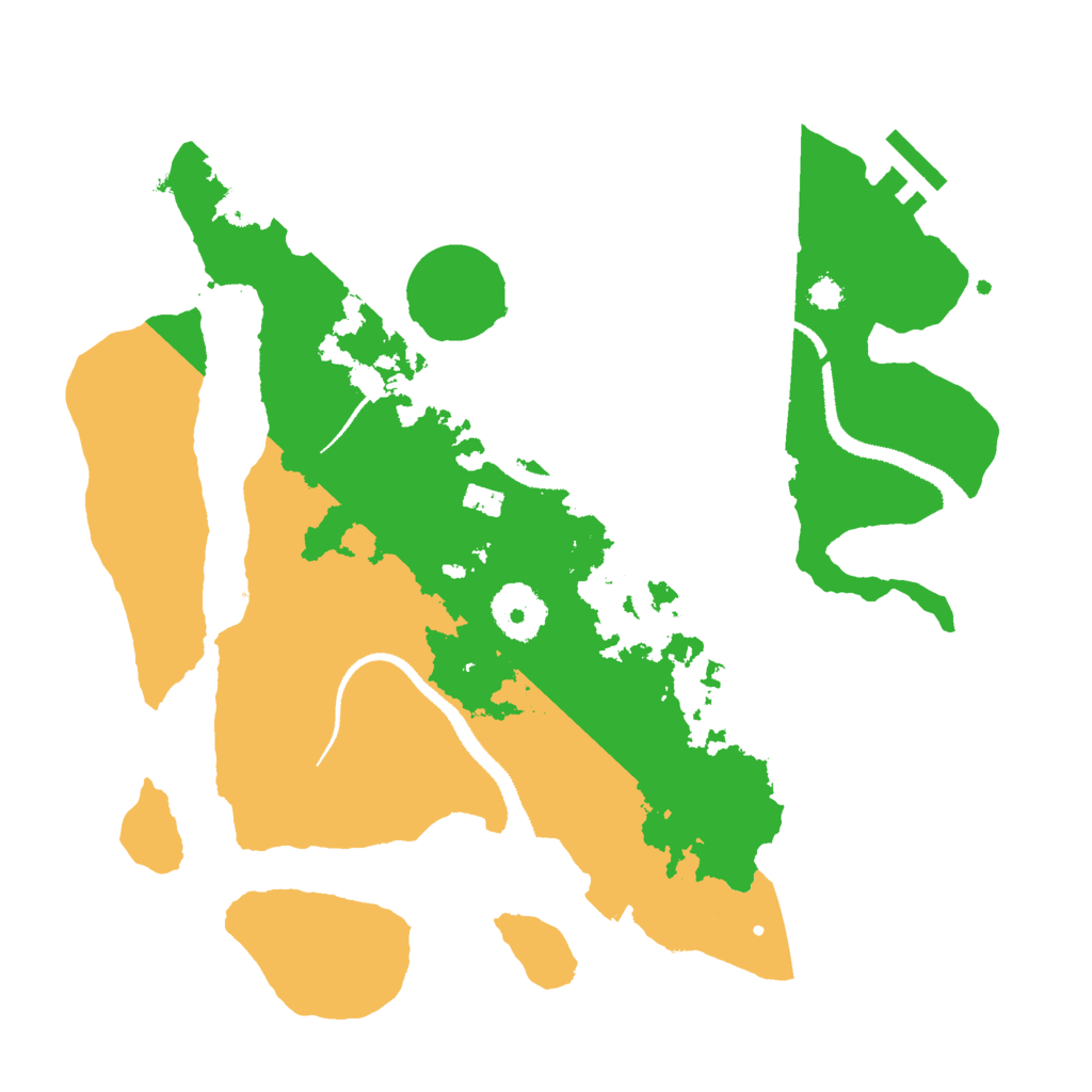Biome Rust Map: Procedural Map, Size: 3000, Seed: 43542