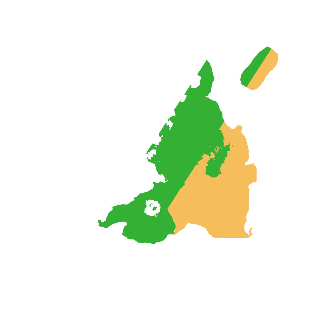 Biome Rust Map: Procedural Map, Size: 2000, Seed: 46378