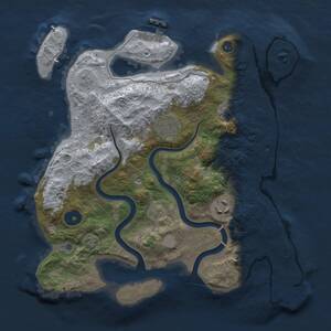 Thumbnail Rust Map: Procedural Map, Size: 3000, Seed: 780000, 9 Monuments