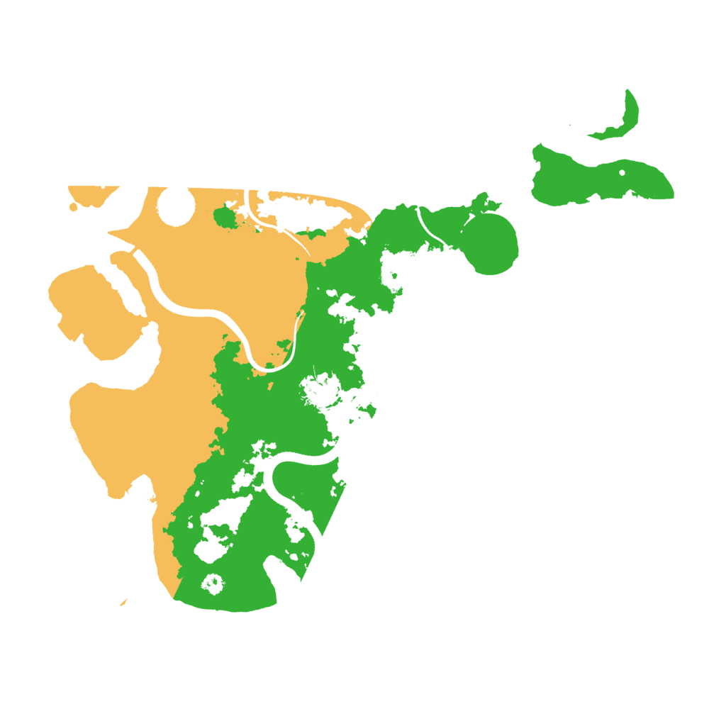 Biome Rust Map: Procedural Map, Size: 3500, Seed: 888905080