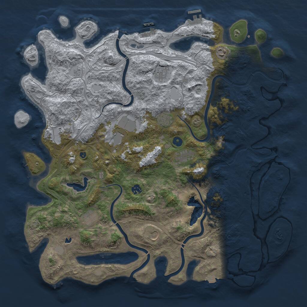 Rust Map: Procedural Map, Size: 4750, Seed: 506202512, 16 Monuments