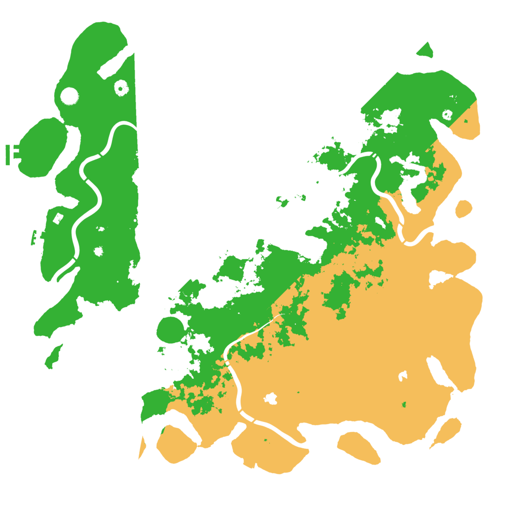 Biome Rust Map: Procedural Map, Size: 5000, Seed: 1595496758