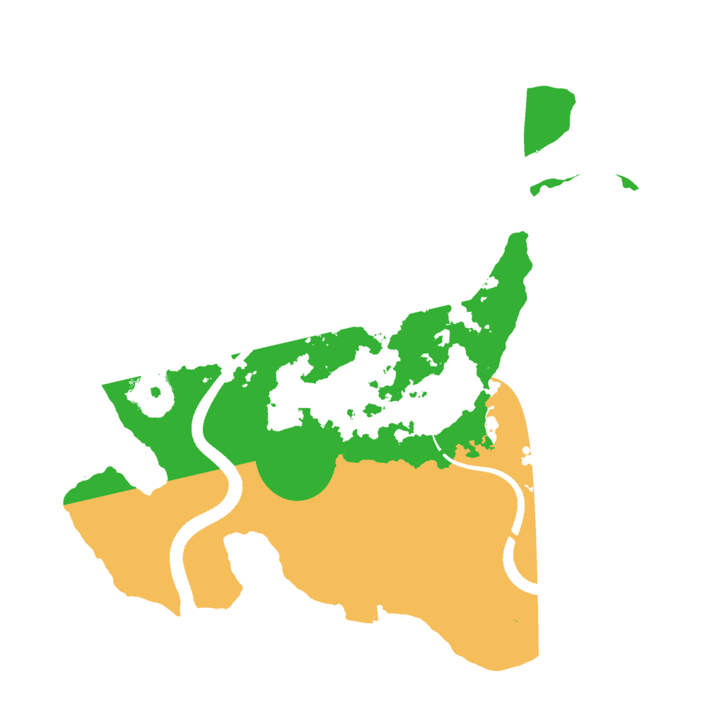 Biome Rust Map: Procedural Map, Size: 2600, Seed: 1074640713