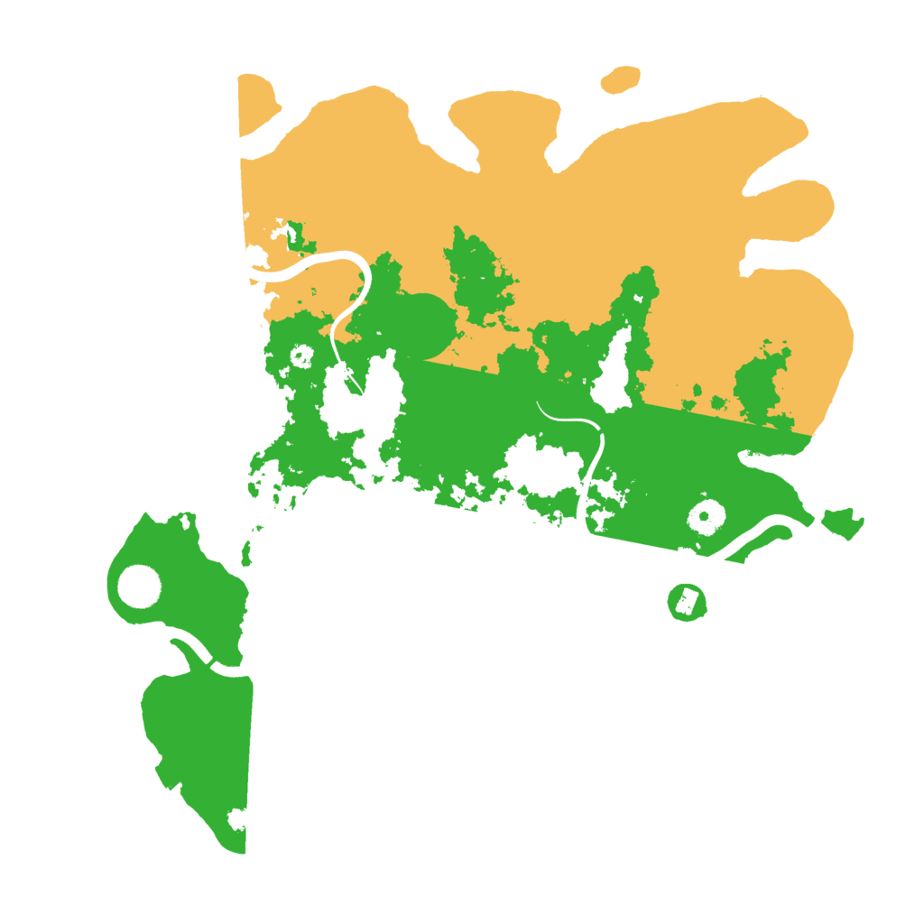 Biome Rust Map: Procedural Map, Size: 3900, Seed: 1129230009