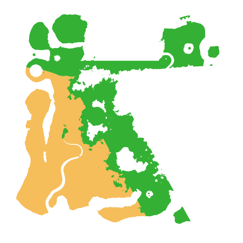 Biome Rust Map: Procedural Map, Size: 3500, Seed: 518722127