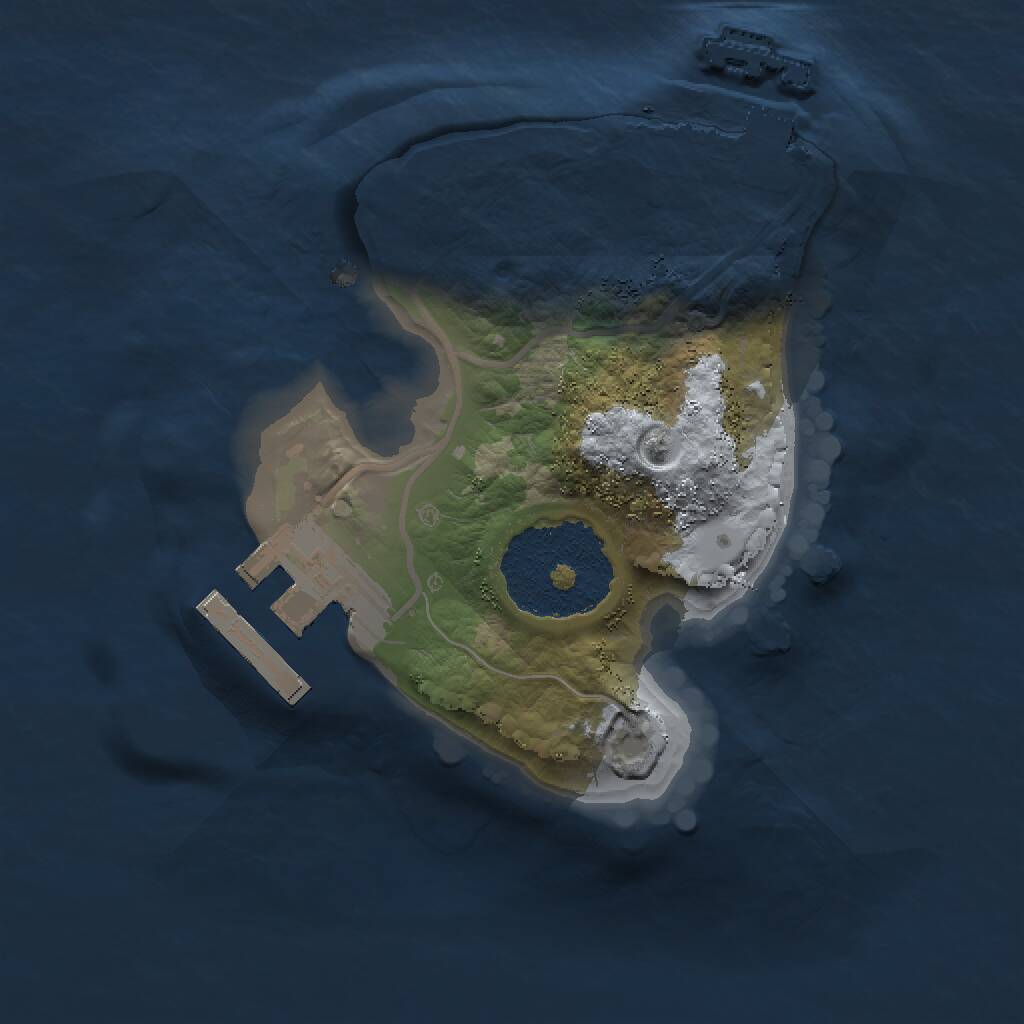 Rust Map: Procedural Map, Size: 1500, Seed: 1104783328, 3 Monuments