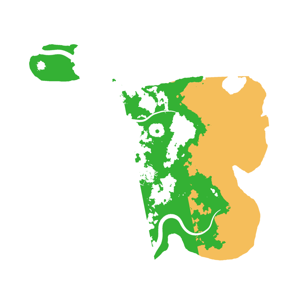 Biome Rust Map: Procedural Map, Size: 3000, Seed: 12588