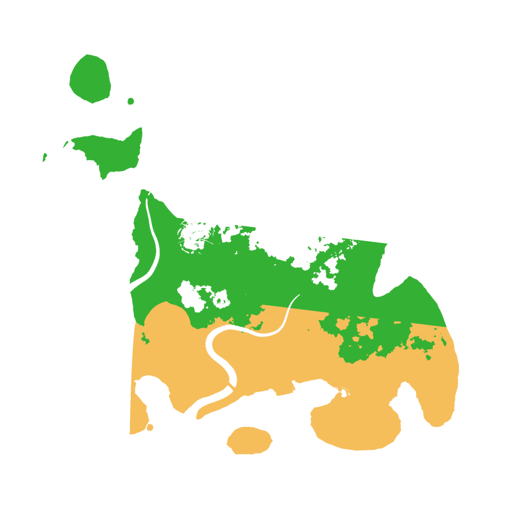 Biome Rust Map: Procedural Map, Size: 3000, Seed: 165350