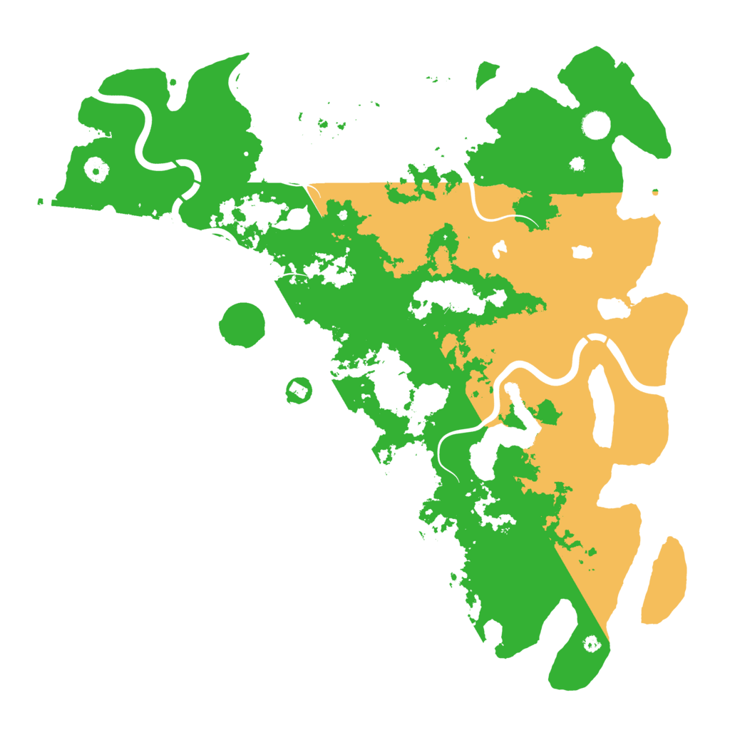 Biome Rust Map: Procedural Map, Size: 4500, Seed: 377493152