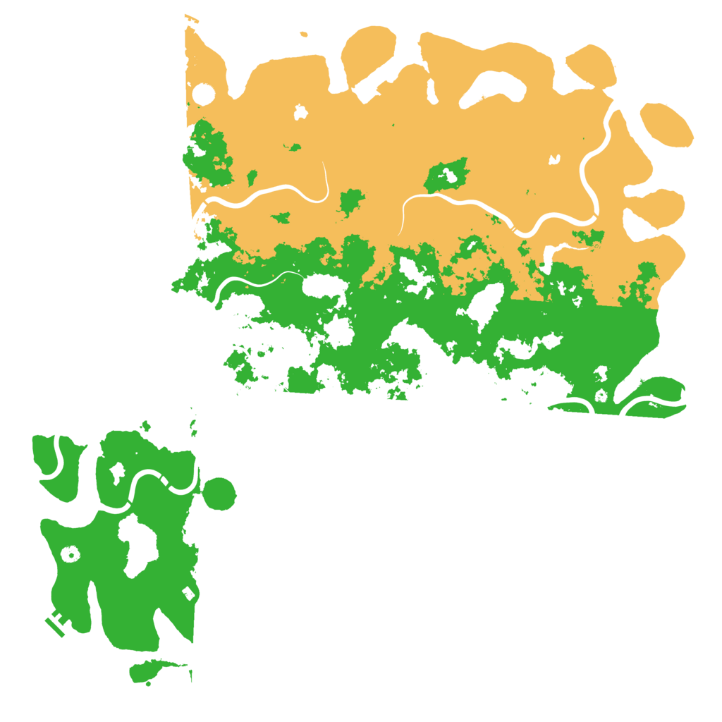 Biome Rust Map: Procedural Map, Size: 6000, Seed: 2001159255
