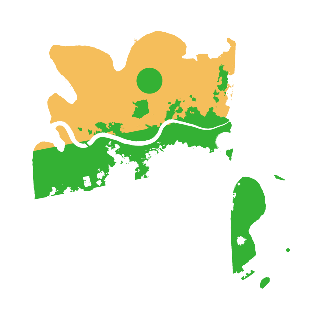 Biome Rust Map: Procedural Map, Size: 3250, Seed: 822955853