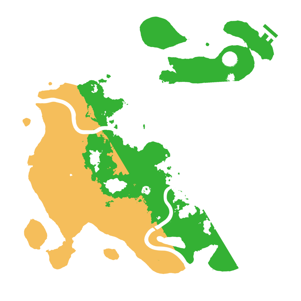 Biome Rust Map: Procedural Map, Size: 3500, Seed: 48887584