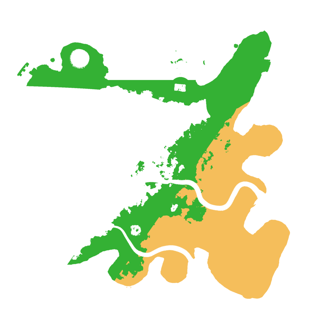Biome Rust Map: Procedural Map, Size: 3000, Seed: 31106