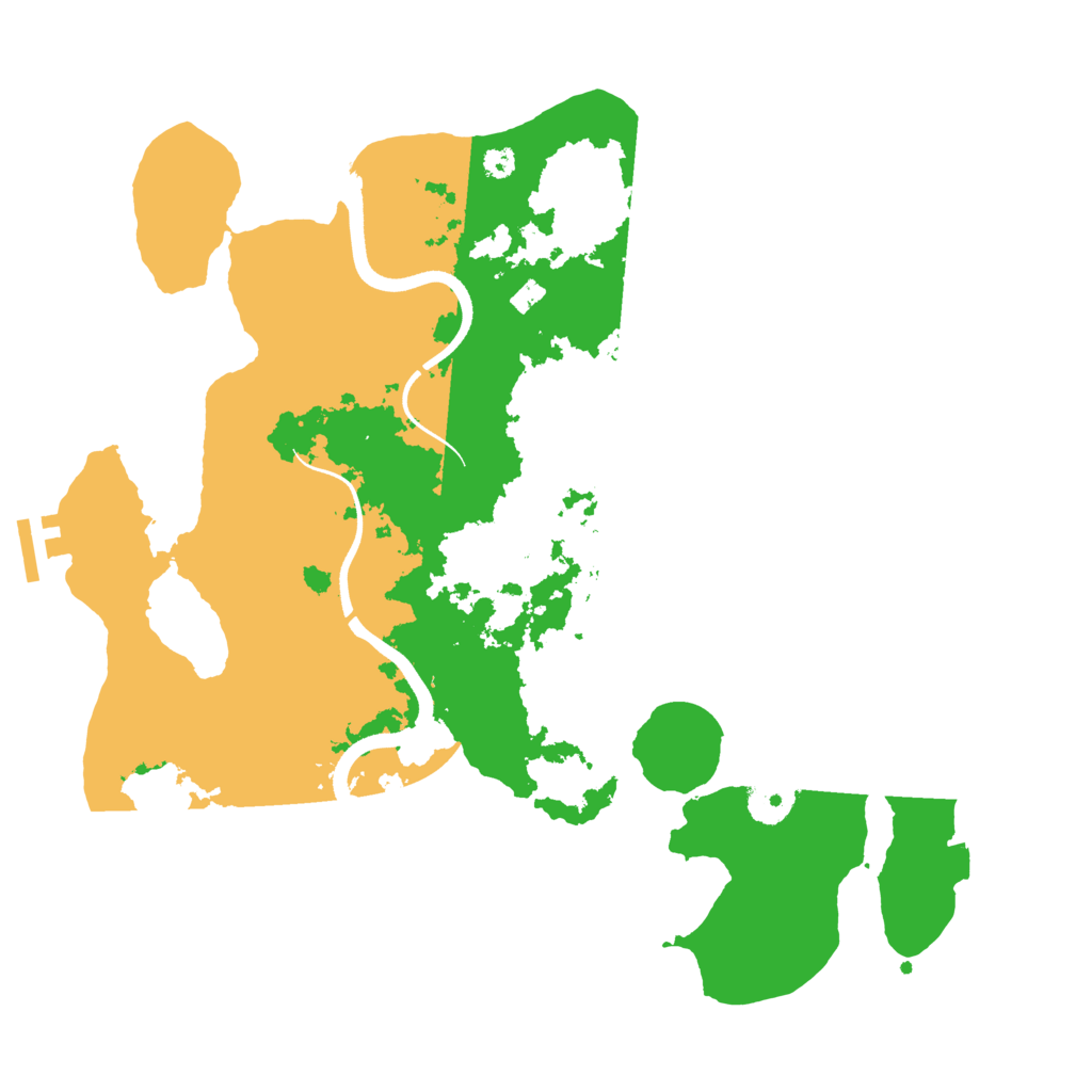 Biome Rust Map: Procedural Map, Size: 3500, Seed: 756491256