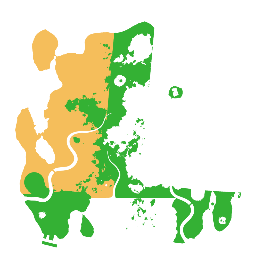 Biome Rust Map: Procedural Map, Size: 3500, Seed: 756491256