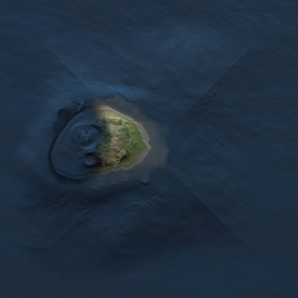 Rust Map: Procedural Map, Size: 1000, Seed: 2001159255, 1 Monuments