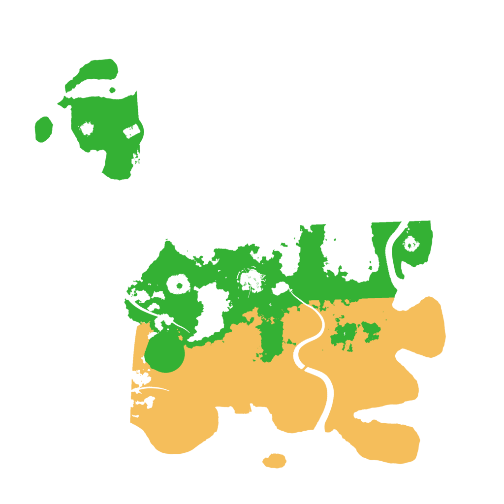 Biome Rust Map: Procedural Map, Size: 3500, Seed: 3695