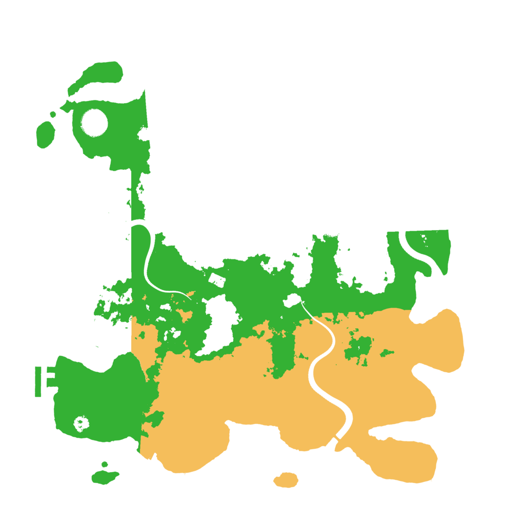 Biome Rust Map: Procedural Map, Size: 3500, Seed: 3695