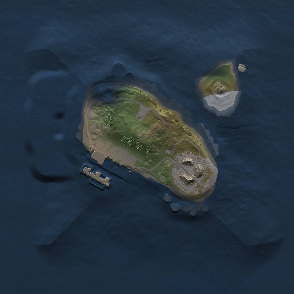 Rust Map: Procedural Map, Size: 1500, Seed: 1440971173, 3 Monuments