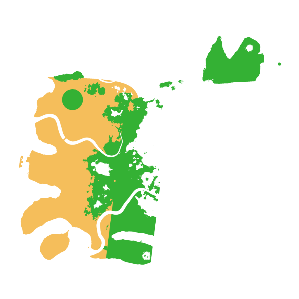 Biome Rust Map: Procedural Map, Size: 3800, Seed: 419864