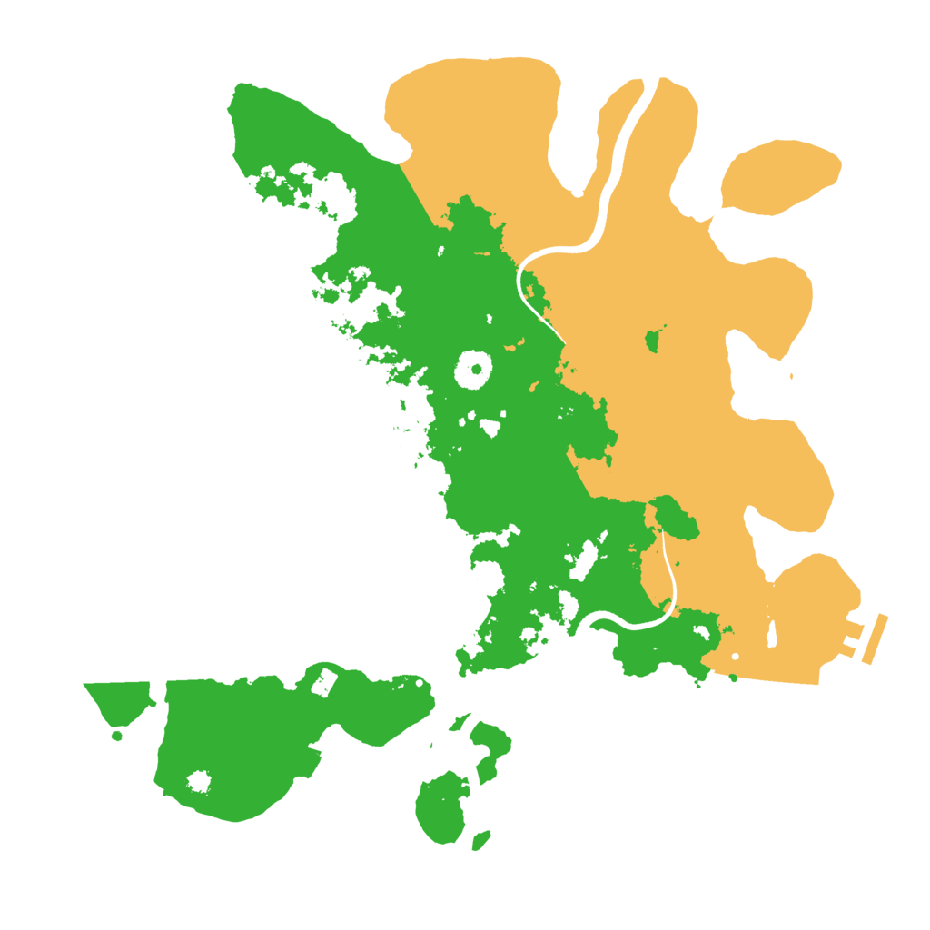 Biome Rust Map: Procedural Map, Size: 3650, Seed: 1699588844