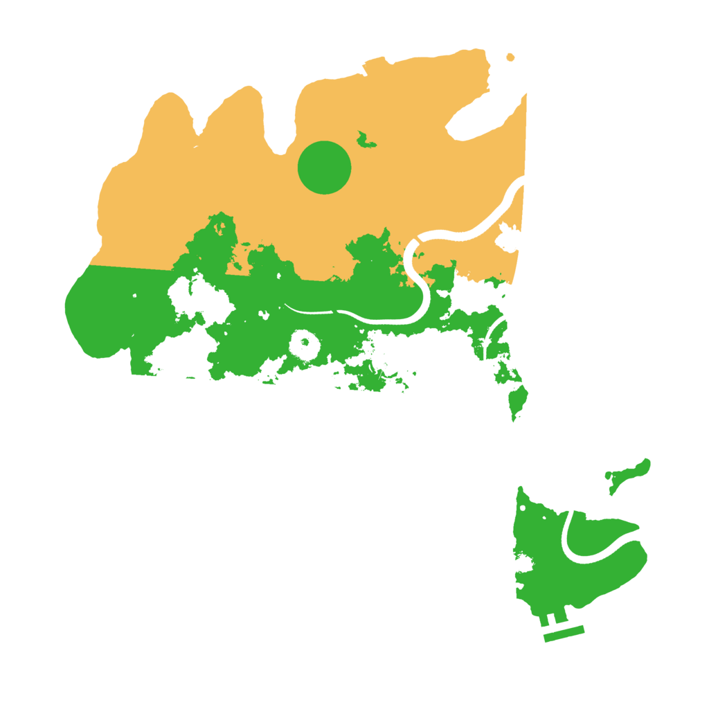 Biome Rust Map: Procedural Map, Size: 3500, Seed: 170802854