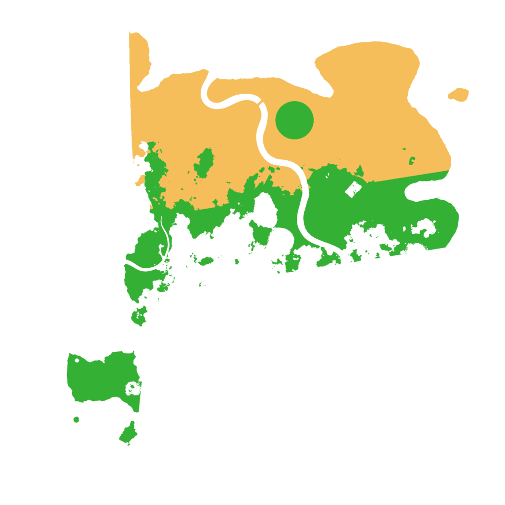 Biome Rust Map: Procedural Map, Size: 3500, Seed: 32995