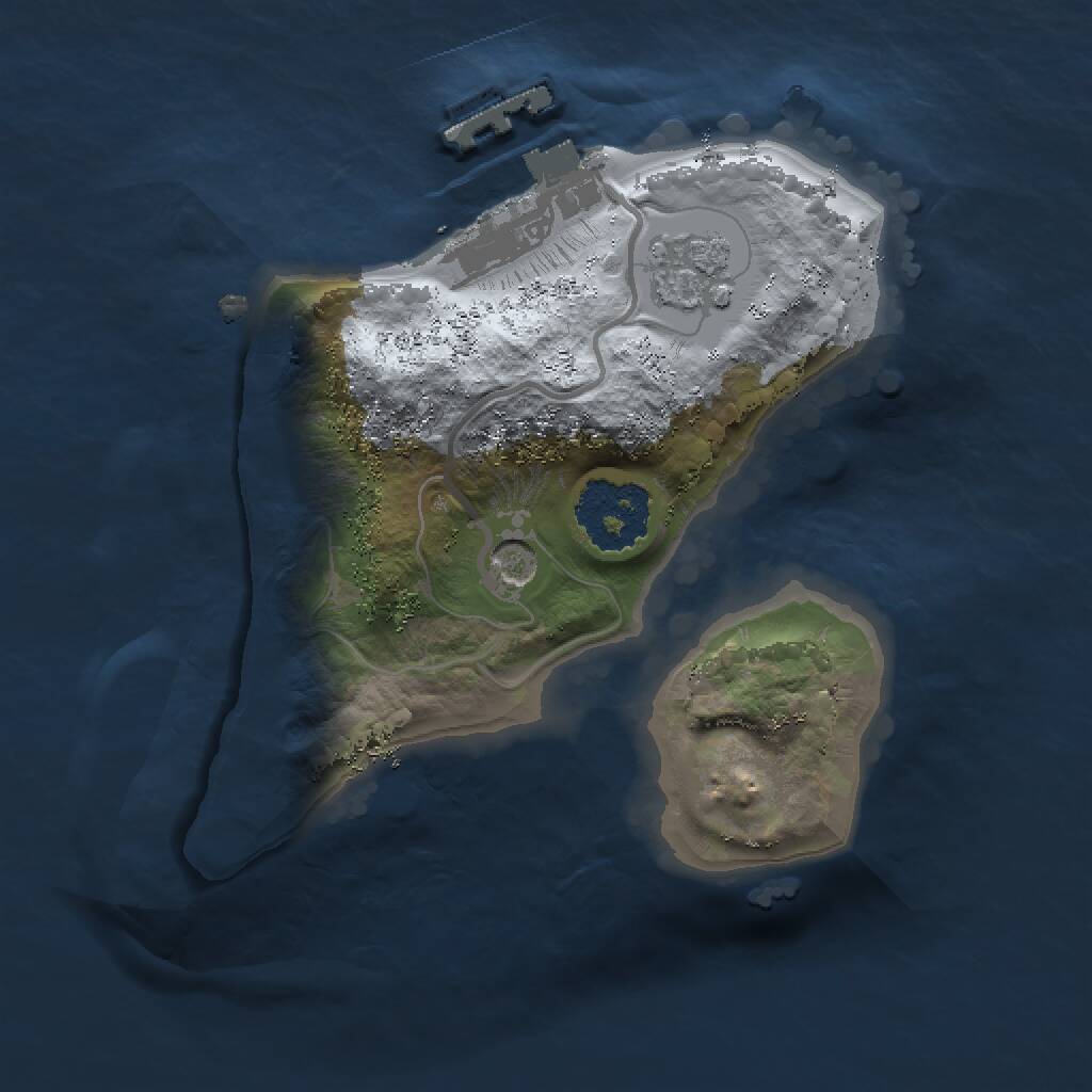 Rust Map: Procedural Map, Size: 1500, Seed: 904275837, 4 Monuments