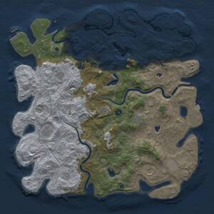 Thumbnail Rust Map: Procedural Map, Size: 4775, Seed: 208019021, 16 Monuments