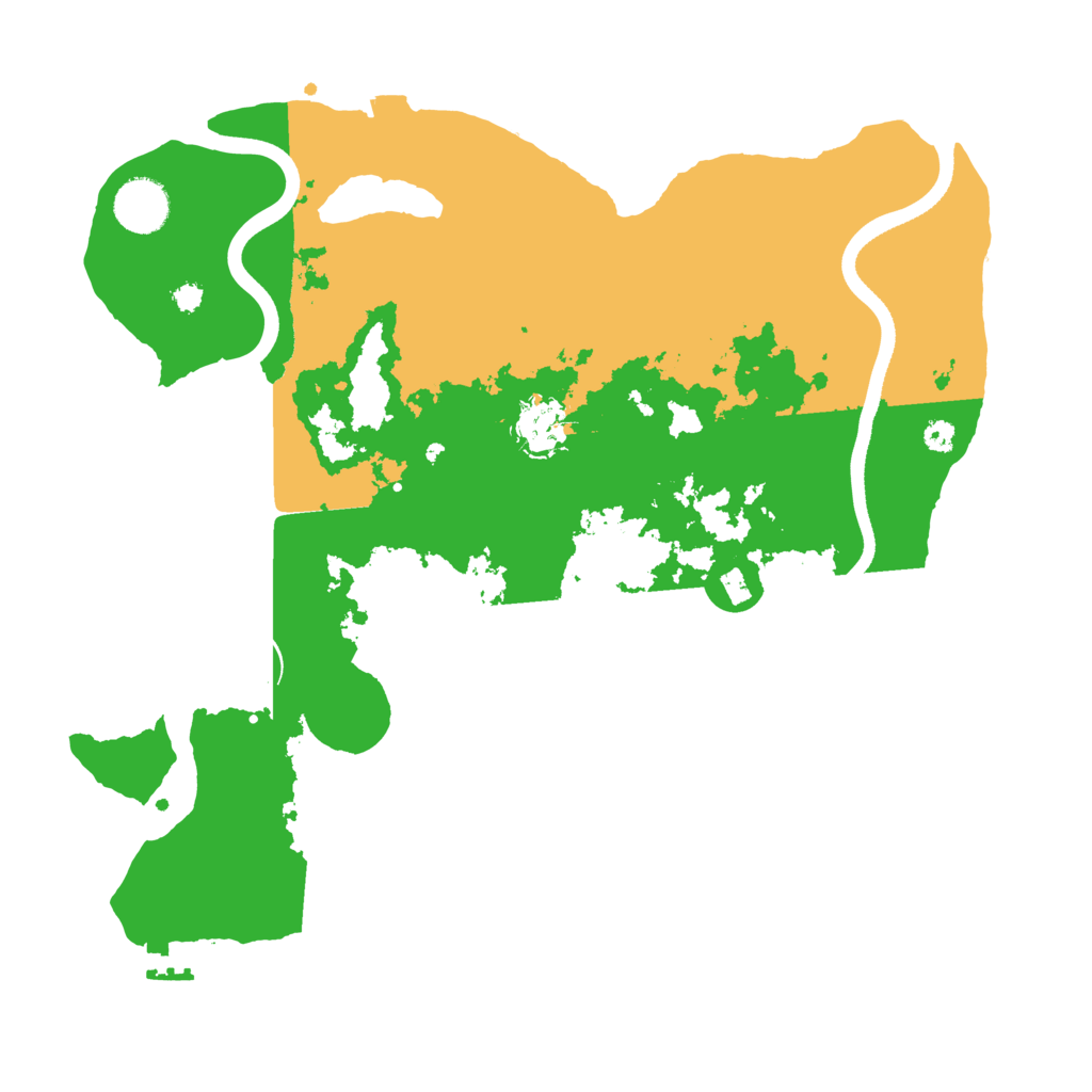Biome Rust Map: Procedural Map, Size: 3500, Seed: 379859120
