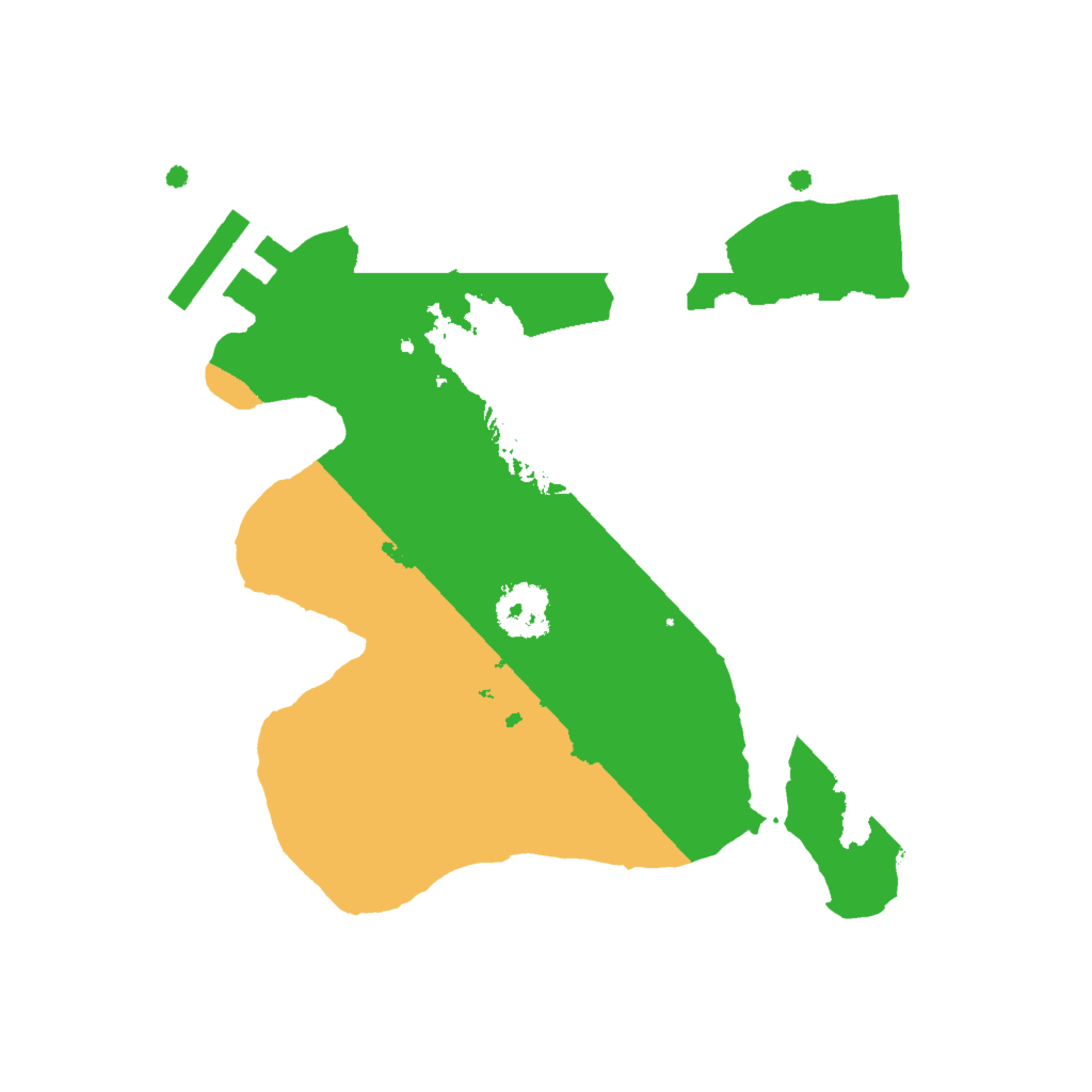 Biome Rust Map: Procedural Map, Size: 2000, Seed: 232323