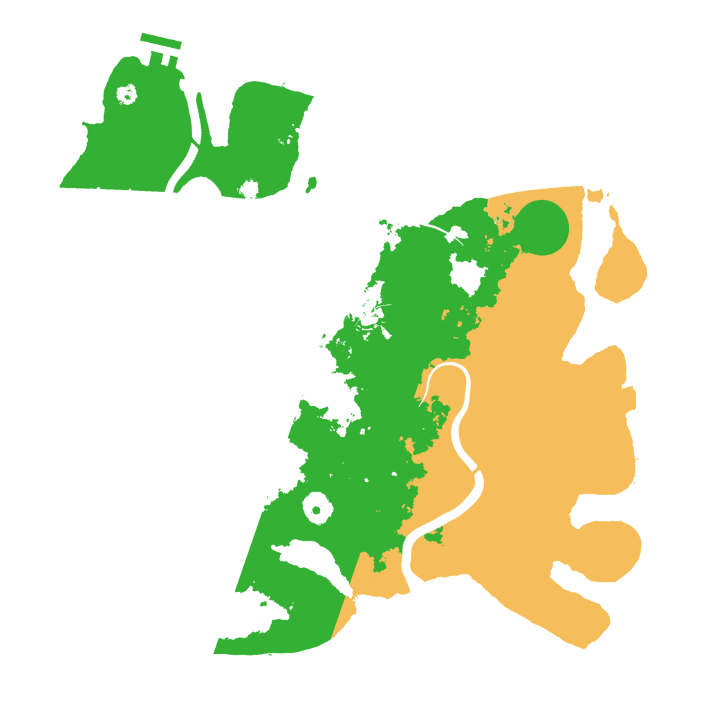 Biome Rust Map: Procedural Map, Size: 3500, Seed: 1089770150