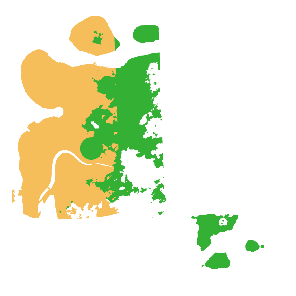 Biome Rust Map: Procedural Map, Size: 3500, Seed: 2063339688