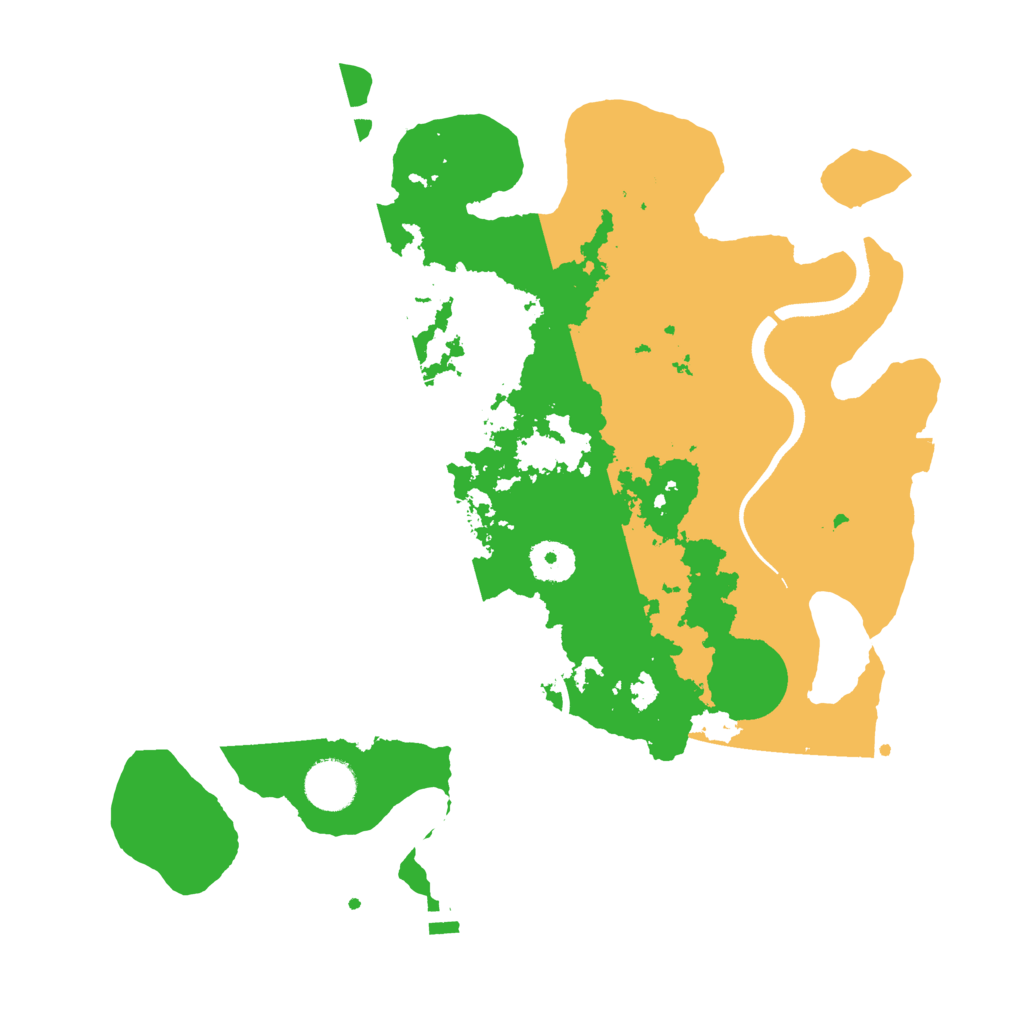 Biome Rust Map: Procedural Map, Size: 3500, Seed: 1235574299