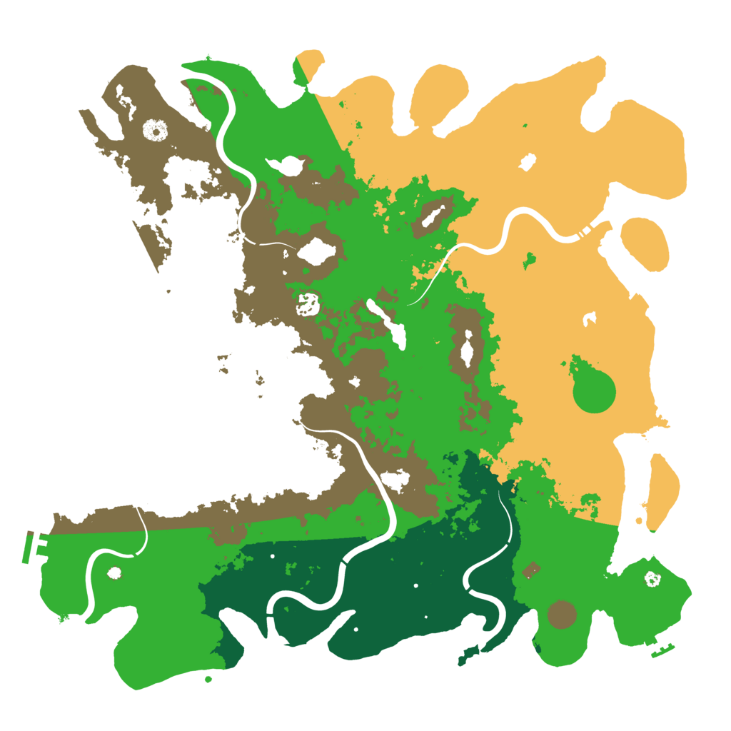 Biome Rust Map: Procedural Map, Size: 4500, Seed: 32926584