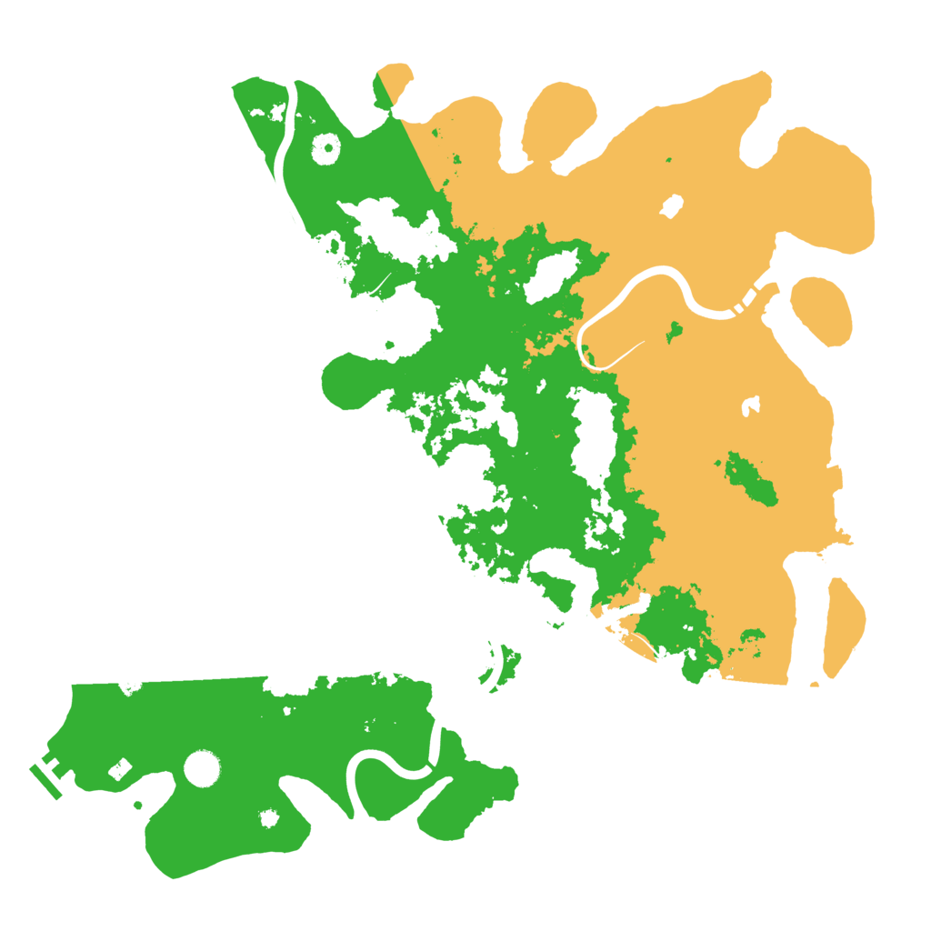 Biome Rust Map: Procedural Map, Size: 4500, Seed: 32926584