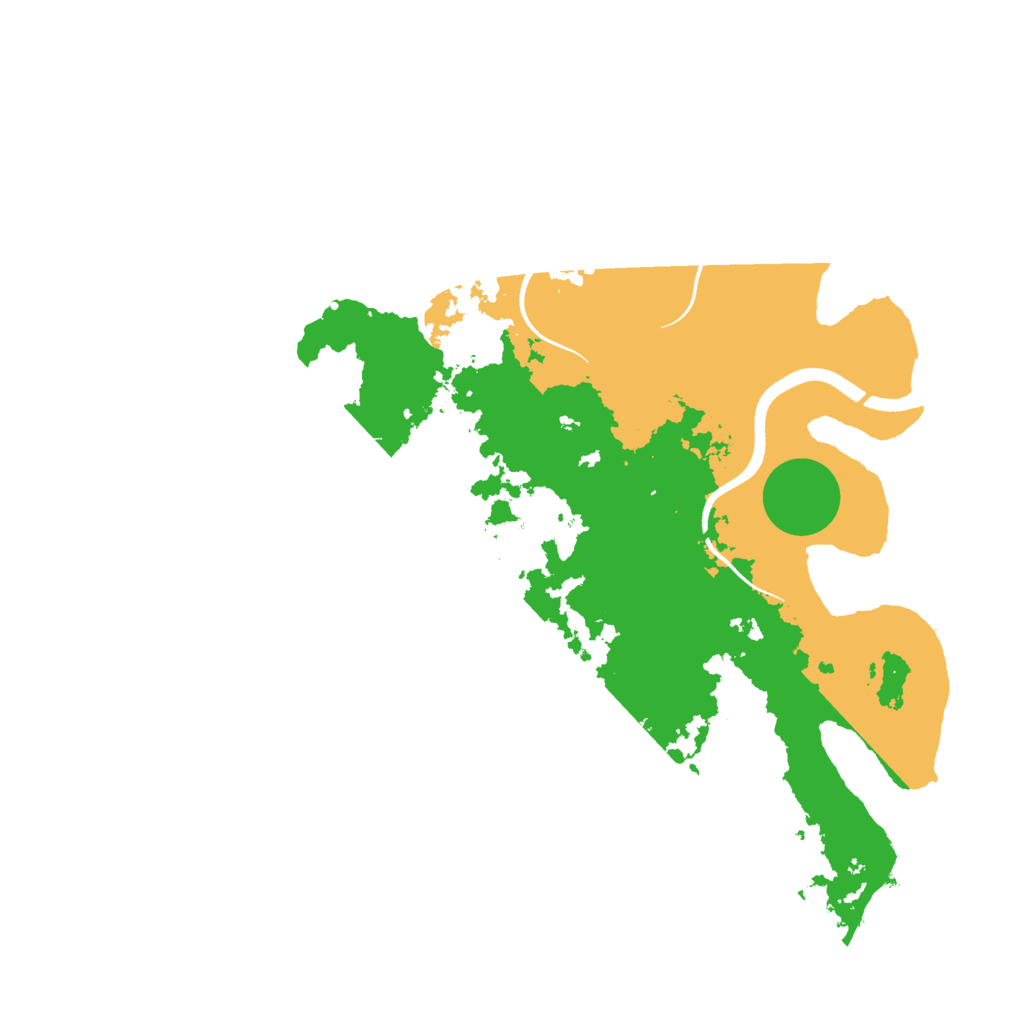 Biome Rust Map: Procedural Map, Size: 3500, Seed: 9987112