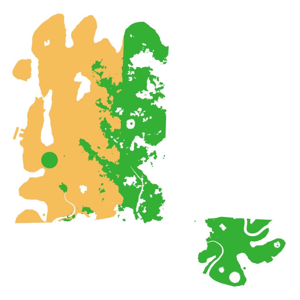 Biome Rust Map: Procedural Map, Size: 4800, Seed: 2084427782