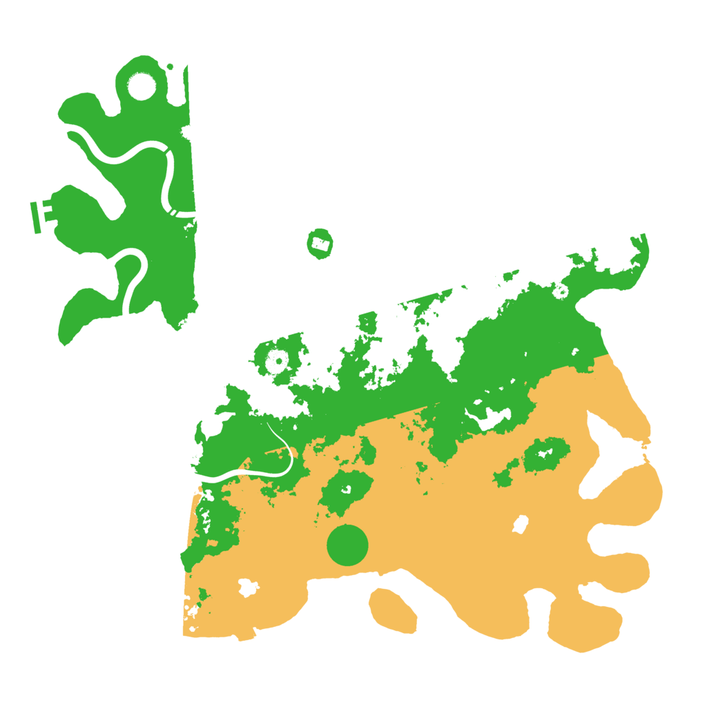 Biome Rust Map: Procedural Map, Size: 4500, Seed: 953638542