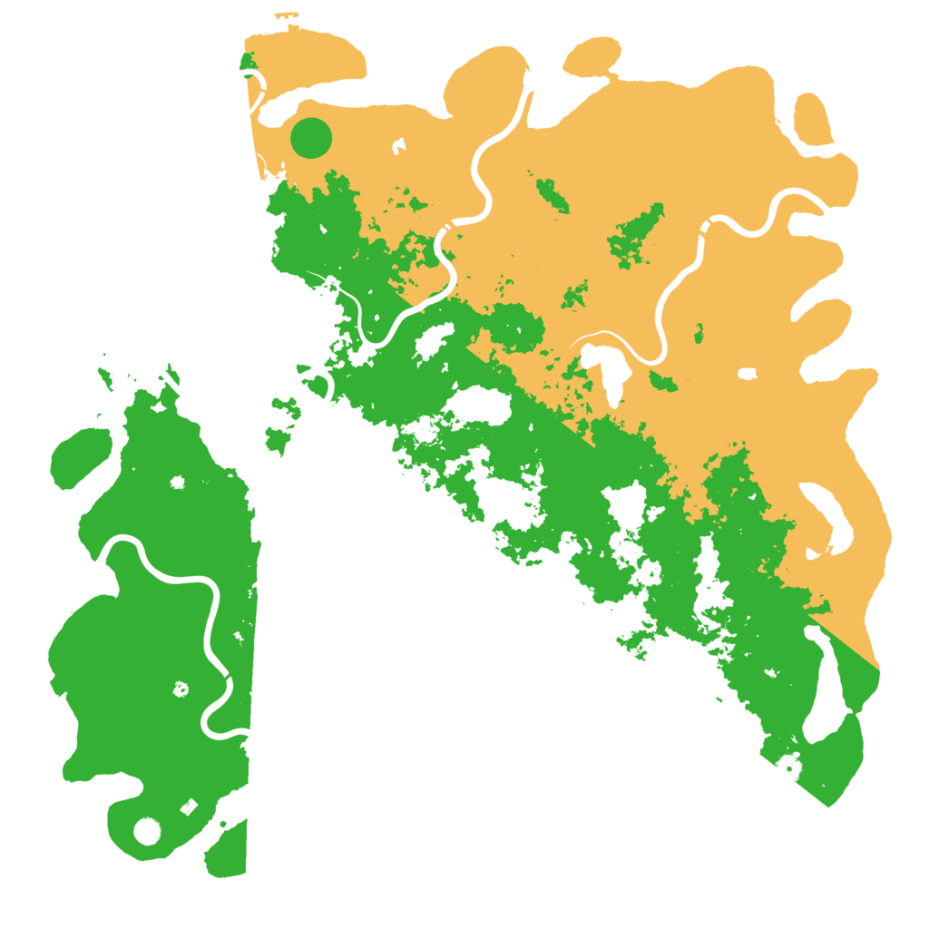 Biome Rust Map: Procedural Map, Size: 6000, Seed: 1188557979