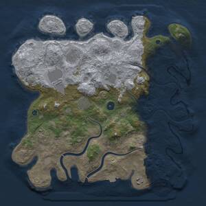 Thumbnail Rust Map: Procedural Map, Size: 3800, Seed: 1101950173, 12 Monuments