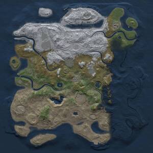 Thumbnail Rust Map: Procedural Map, Size: 4250, Seed: 1156346817, 14 Monuments